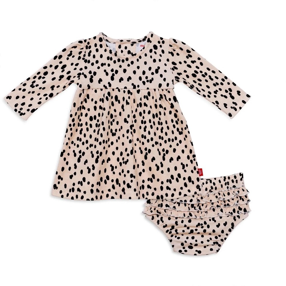 Magnetic Me Spot On Dress With Bloomers 3-6M